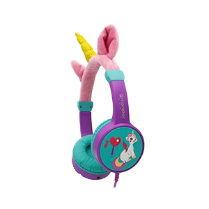 Audífonos para niña Monster Unicornio Ck01M morado